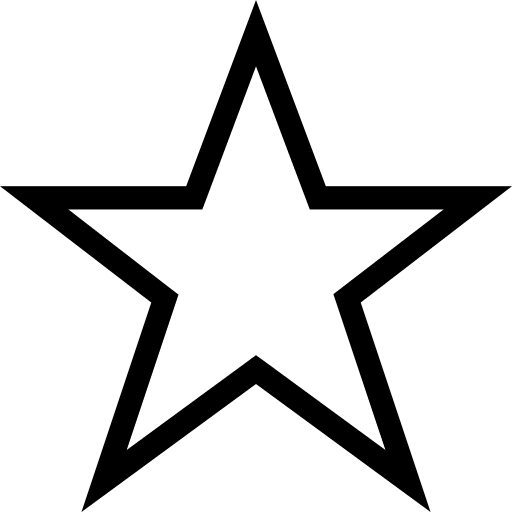 Star favorite interface shapes icon