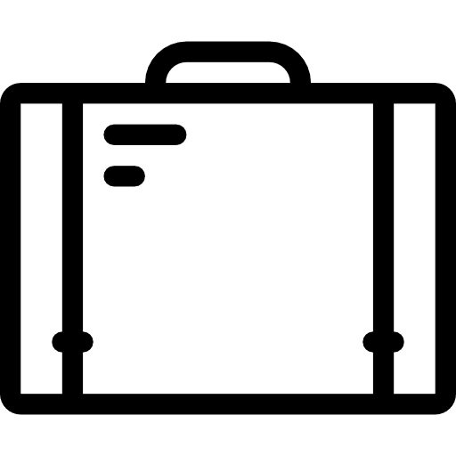 Suitcase bag portfolio suitcase icon