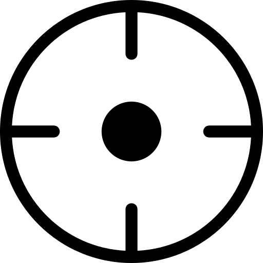 Target aim weapons shooting icon