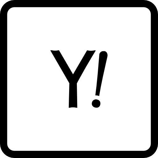 Yahoo logo social media email icon