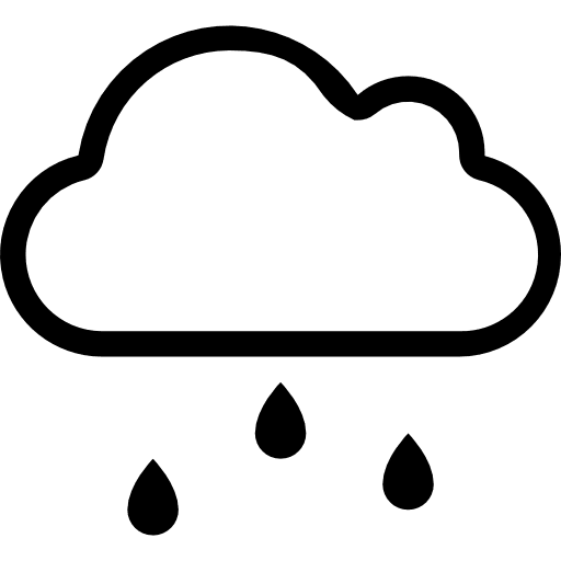 Rain meteorology atmospheric cloud icon