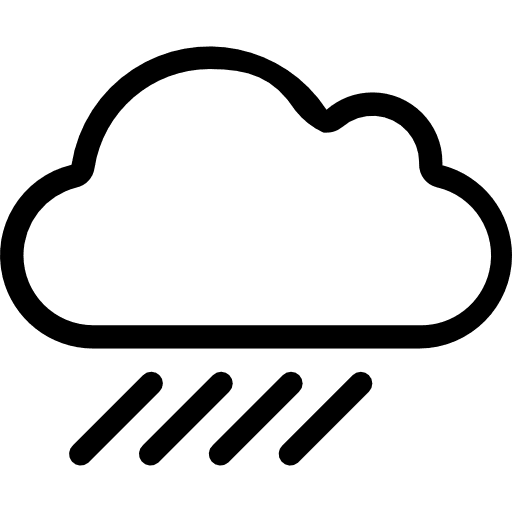 Rain meteorology cloud atmospheric icon