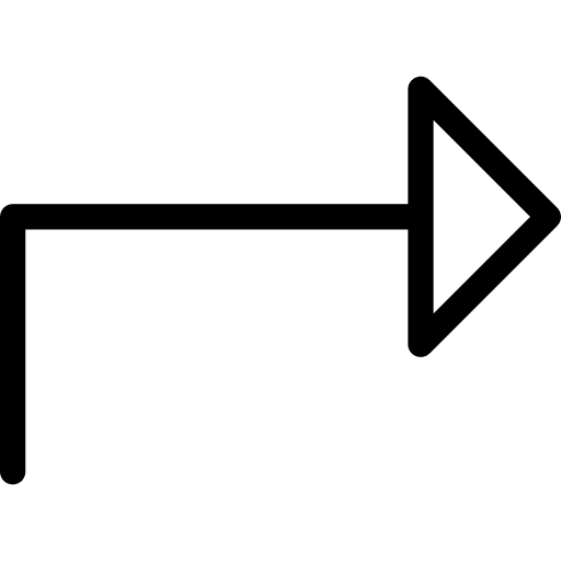 Turn right multimedia option direction ui icon