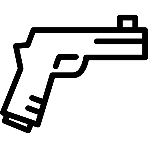 Gun miscellaneous arm crime icon