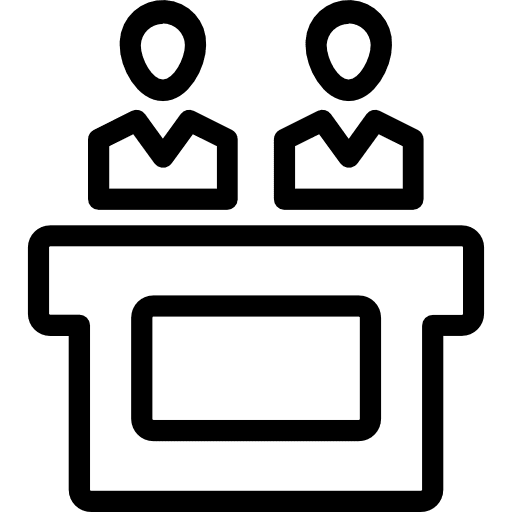 Jury trial miscellaneous justice icon