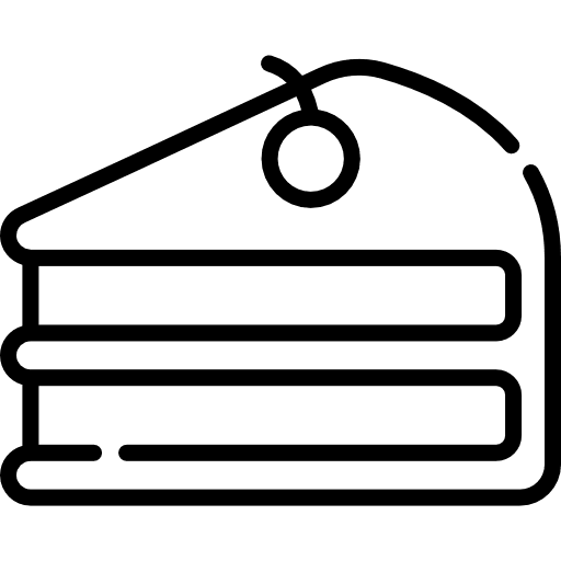 Cake slice food sweet icon