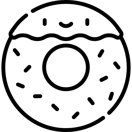 Donut food and restaurant donuts dessert icon