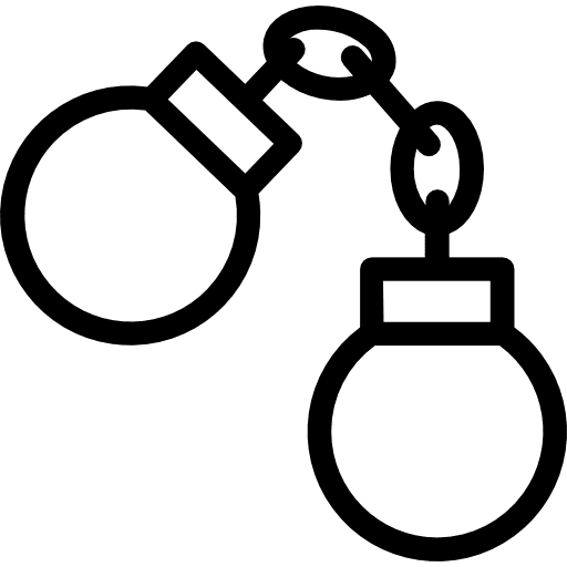 Handcuffs arrest jail handcuffs icon