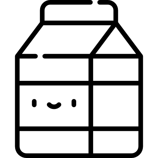 Milk food and restaurant breakfast healthy food icon