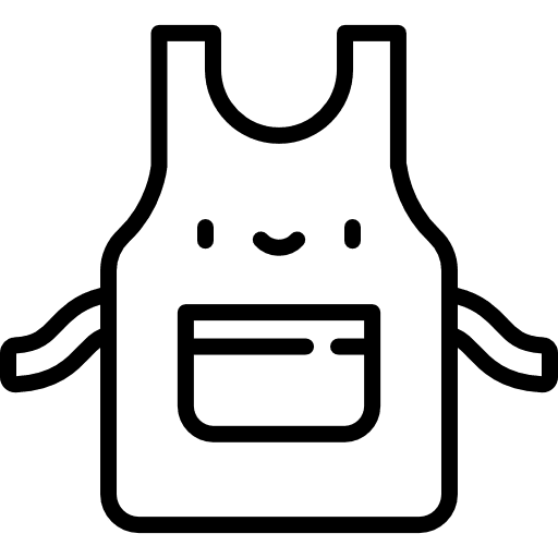 Apron apron protection cloth icon