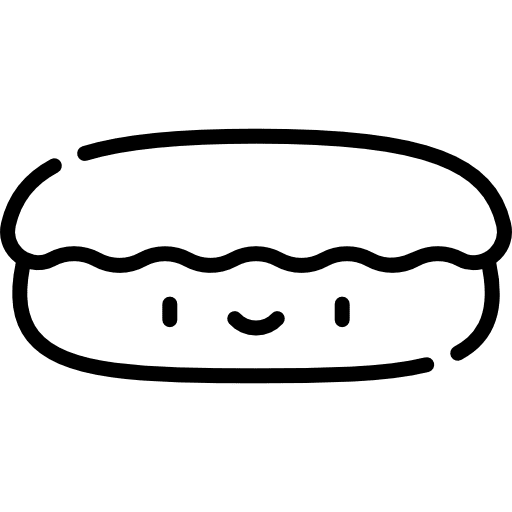 Chocolate bread food breads icon