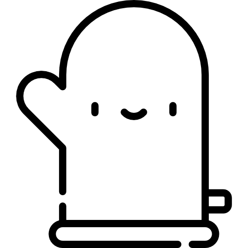 Glove house things tools and utensils gloves icon