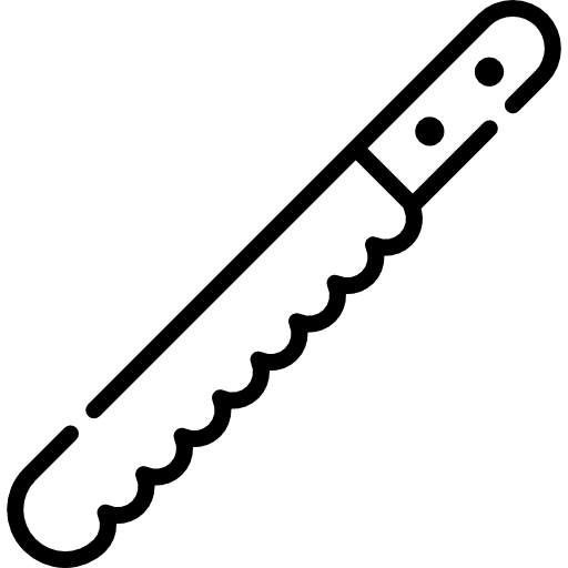 Knife cut cooking food and restaurant icon