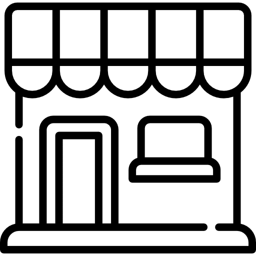 Bakery food and restaurant bakery shop architecture and city icon