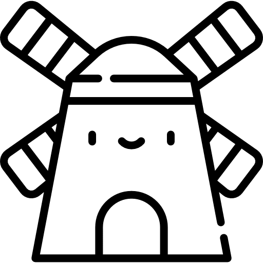 Windmill buildings mill ecology icon