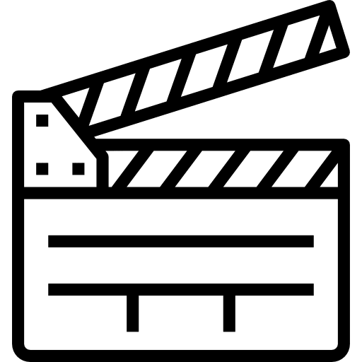 Clapperboard clapper clapboard cinema icon