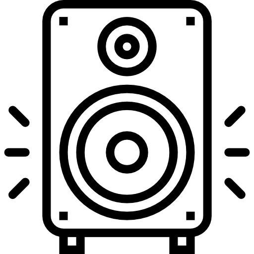 Speaker sound box audio technology icon