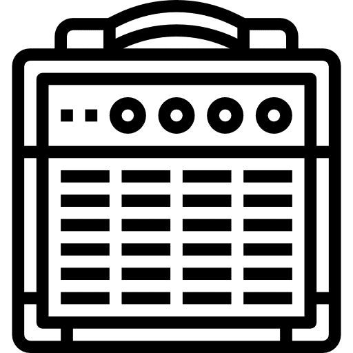 Amplifier sound box music box audio box icon