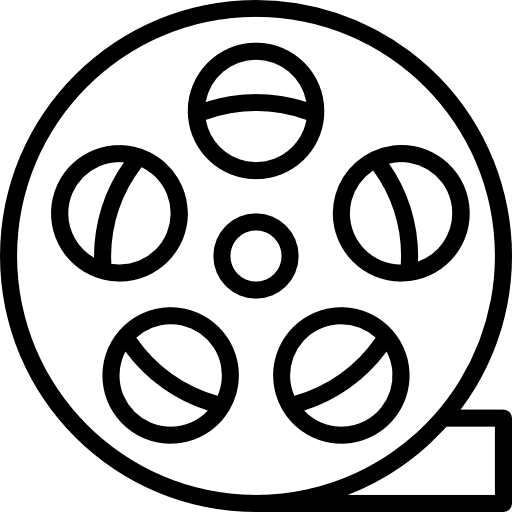 Film roll rolls strip film strip icon