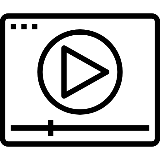 Movie player video player music and multimedia movie icon