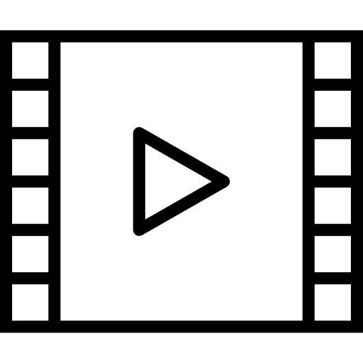 Video player clip multimedia video player icon