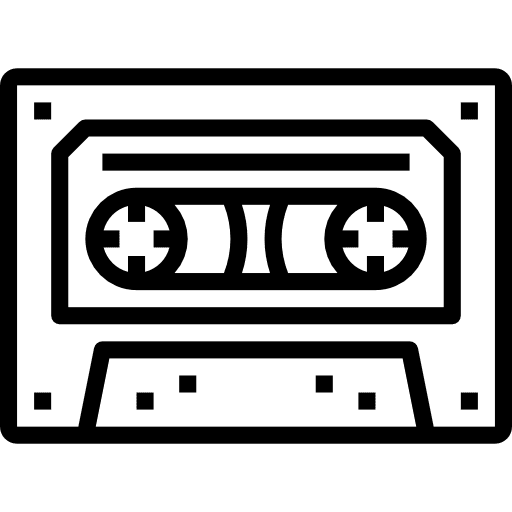 Cassette music communications musical icon