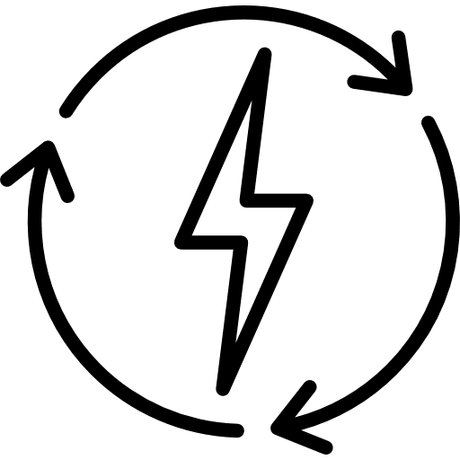 Electricity technology weather flash icon