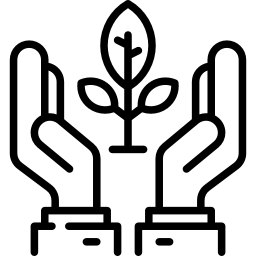 Plant gardening care people icon