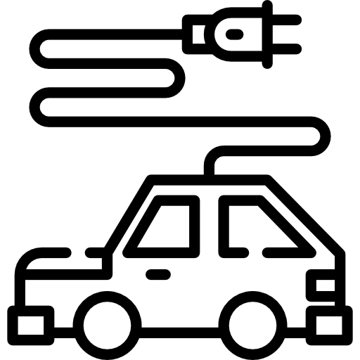 Electric car electric vehicle car electric car icon