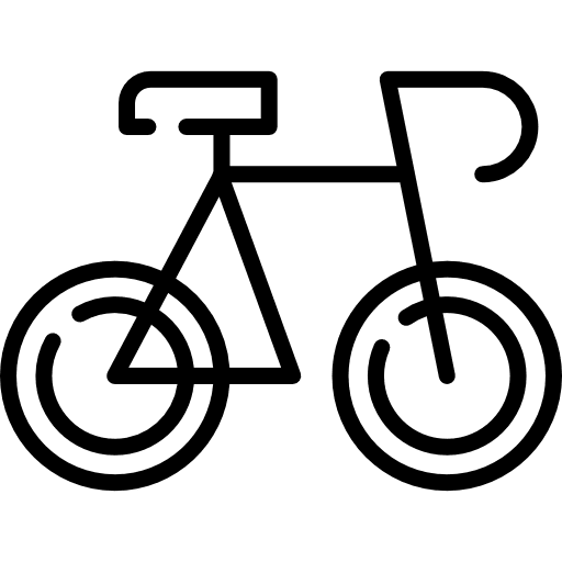 Bicycle vehicle sports road icon