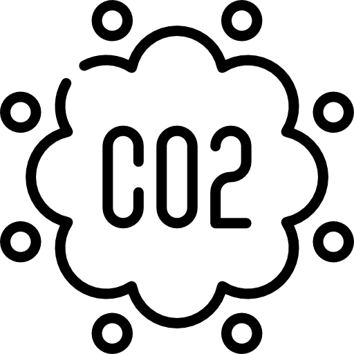 Co2 contamination industry ecology and environment icon