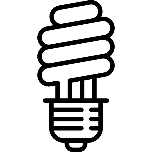 Lightbulb bulb creativity lighting icon