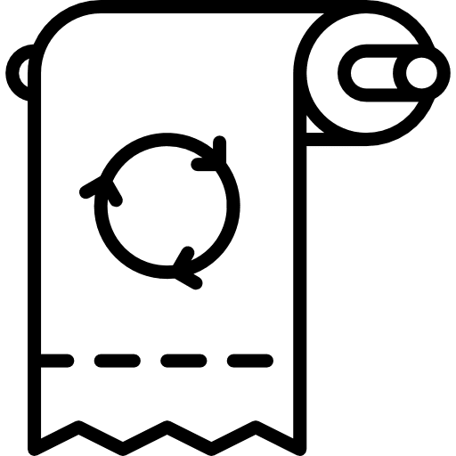 Toilet paper ecology and environment miscellaneous recycle icon