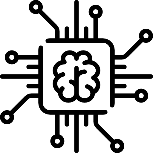 Chip robotics ui brain icon