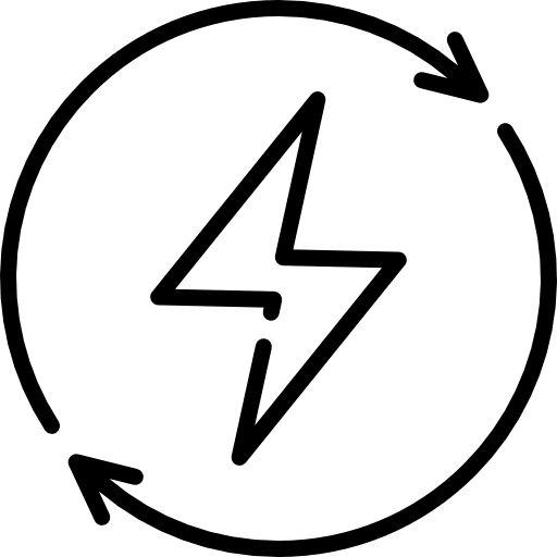 Renewable energy ecological industry technology icon