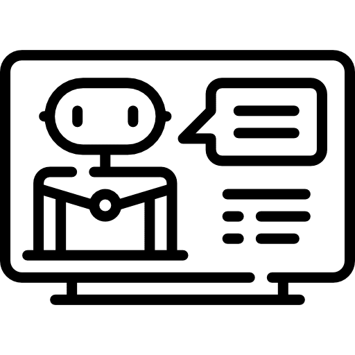 Artificial intelligence industry electronics robotics icon