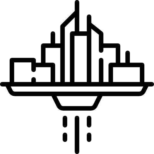 City architecture constructions buildings icon