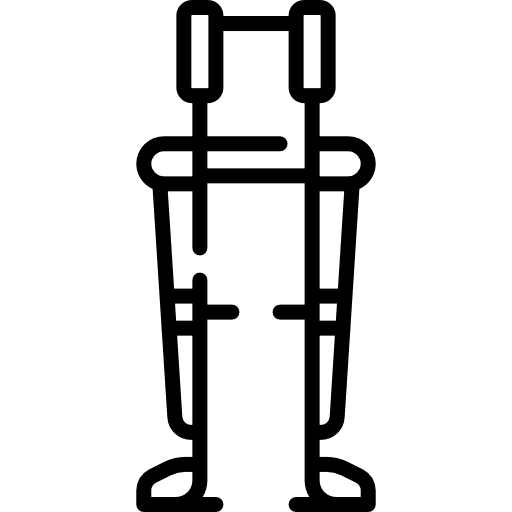 Exoskeleton electronics legs prothesis icon