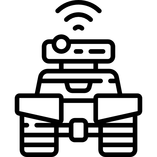 Robot machine futuristic robotic icon