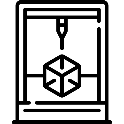 3d printer electronics plastic equipment icon