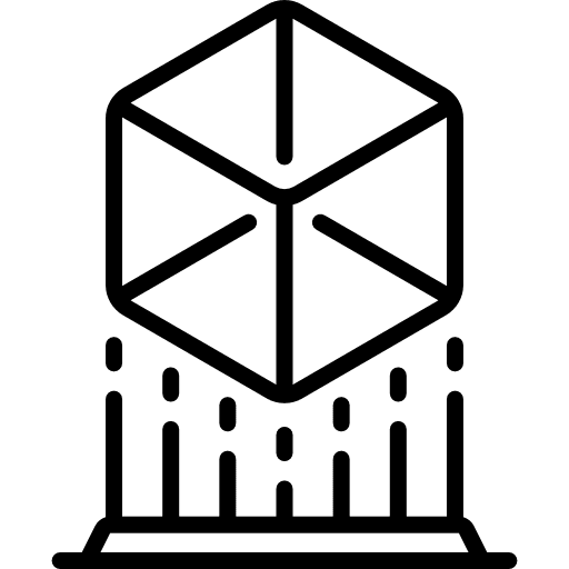 Hologram projector technology tool icon