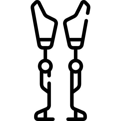 Prothesis foot replacement anatomy icon