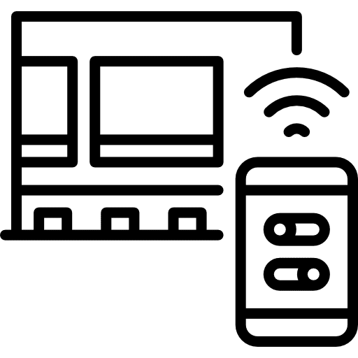 Smart house smartphone electronics buildings icon