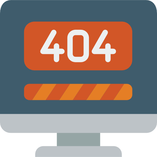 404 error 404 error computer screen not found icon