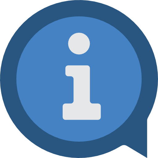 Information speech bubble signaling circle icon