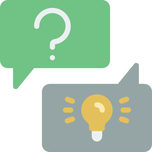 Question message talk communication icon