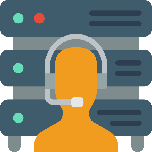 Server storage network multimedia icon