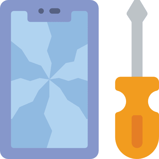 Smartphone communications technology repair icon