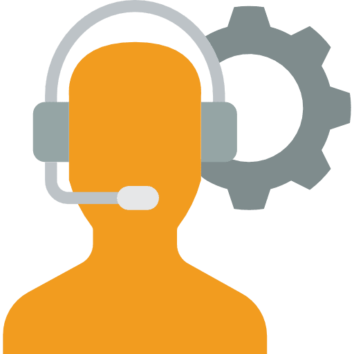 Support professions and jobs headphones technology icon