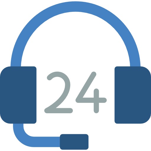 Support seo and web support 24 hours icon
